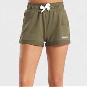 Gymshark Ark High Waisted Shorts - Khaki Green